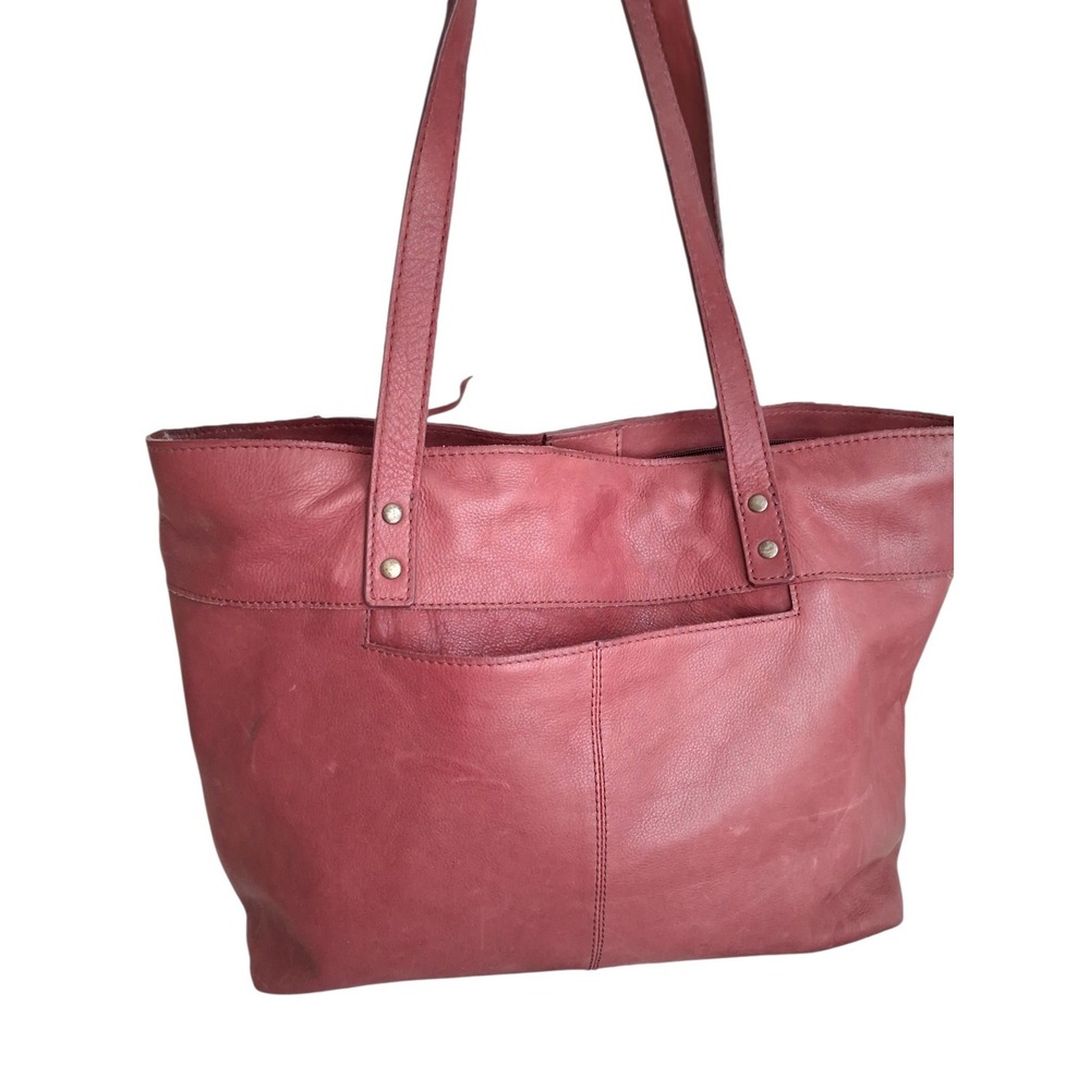 Born Genuine Soft Leather Midwood Tote Purse Womens Minimalist Casual Office Bag - Picture 4 of 16